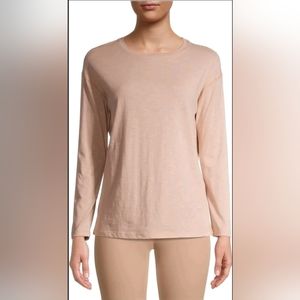 COMO‎ BLU  Womens Athleisure Slouchy Long Sleeve T-Shirt,  Size L